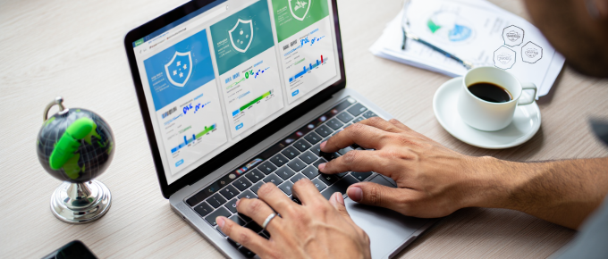 Person working on ISO 27001 in a GRC platform