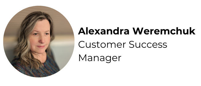 Alexandra Weremchuk, Customer Success Manager
